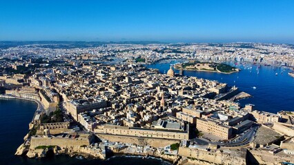 Fototapeta premium The city view of Valetta, Malta