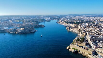 The city view of Valetta, Malta