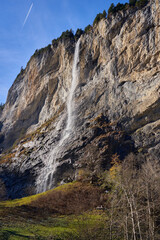 Waterfall in the Swiss alps