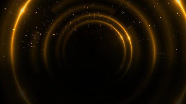 Spin circle geometric stripe luxury gold Awards Elegant particles circles background golden lines background. circular frame logo text. Shine glitter design. Premium banner. Modern elegant circles