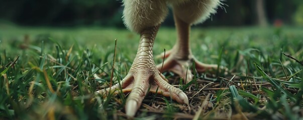 Obraz premium chicken leg close up.