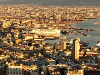 Obraz premium the panorama view of Naples, Italy