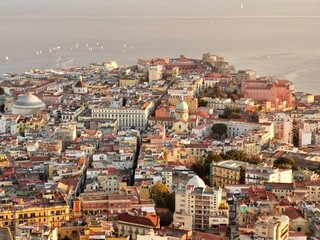 Obraz premium the panorama view of Naples, Italy