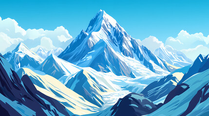 Fototapeta premium mountain snowy peak