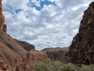 Red rock canyon. Beautiful landscape in the mountains.
