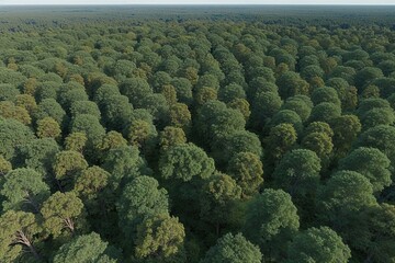 Vibrant Three Dimensional Renderings of Aerial Forest Canopies for Artistic Design and Environmental Visualization