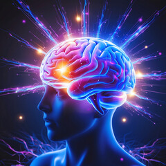 Obraz premium The Fascinating World of Neural Transmission: How the Brain Communicates