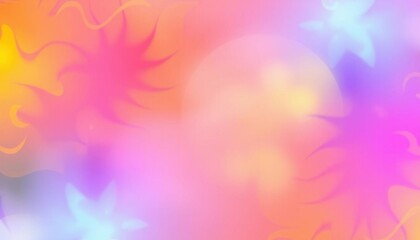 Fototapeta premium abstract background with colorful leaves and blurry