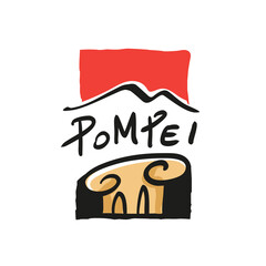 ancient city of pompeii archaeology logo