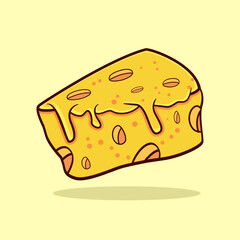 Cheese vector graphic design icon