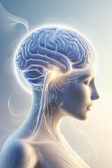 Obraz premium The Fascinating World of Neural Transmission: How the Brain Communicates