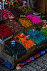 Colourful incense at the market in Tangier, Morocco