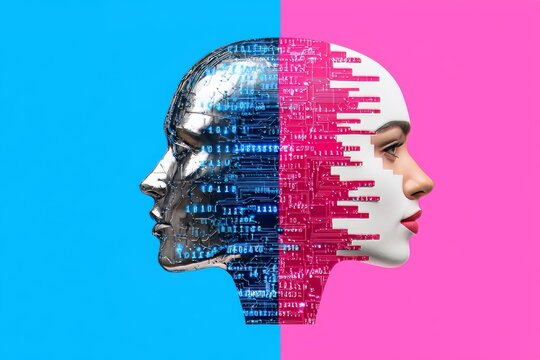 An artistic depiction of AI law and ethics, emphasizing the need for adherence and responsible governance to reduce unintended bias in machine learning algorithms.