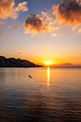 Sonneaufgang Benidorm in Spanien