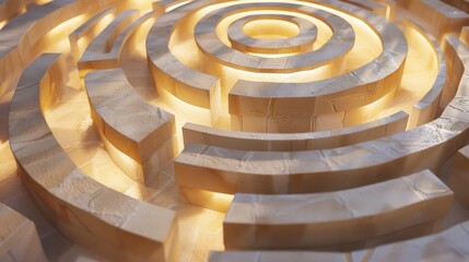 An abstract representation of a labyrinth