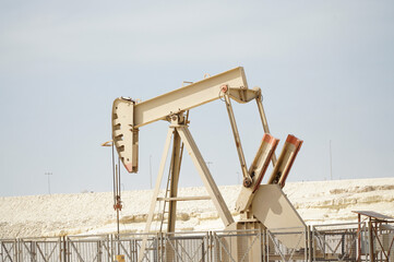 oil pump jack in the field