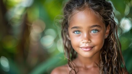 Fototapeta premium brown polynesian girl
