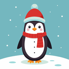 santa claus with snowman