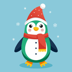 christmas card with snowman