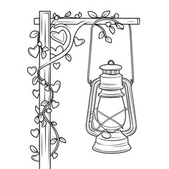 lantern coloring 