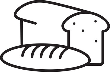 bread minimalist food coloring style