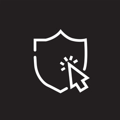 Safety, security, protection thin line icons. For website marketing design, logo, app, template, Vector illustration