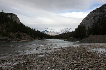 Bow River in Banff National Park, Alberta, Canada