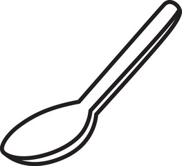 spoon food minimalist coloring style