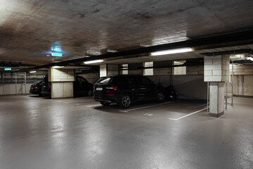 View of underground parking lot with cars © Pixel-Shot
