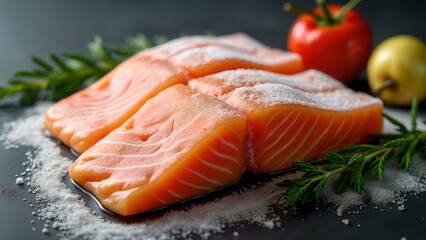 Gourmet Salmon Fillets with Fresh Vegetables