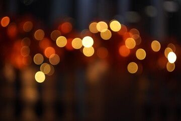 defocused christmas lights