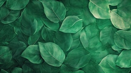 Fototapeta premium A close-up of a vibrant green leaf pattern, perfect for a natural background.
