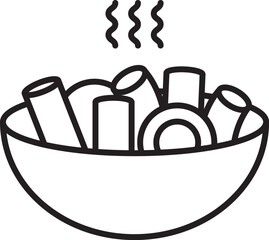 salad minimalist food coloring style