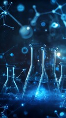 Advanced digital medical science futuristic technology background image