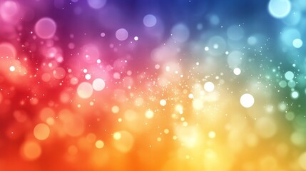 A softly blurred abstract background featuring a gradient of colors with bokeh effects and light spots in various sizes