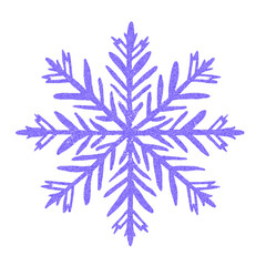 purple snowflake glittering 
