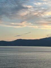 Sea. sky. mountains.