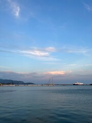 Obraz premium view of the strait