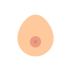 Woman breast icon. Boob, chest. Vector illustration.