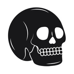 human skull silhouette icon