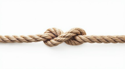 Fototapeta premium Twisted Rope or Cord Isolated on White Background