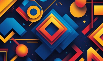 Abstract Geometric Shapes Background