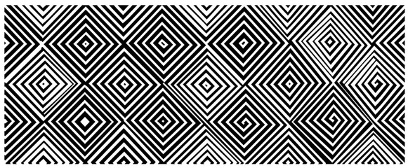 creative geometric designs with radial and grid elements – black vector