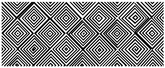creative geometric designs with radial and grid elements – black vector
