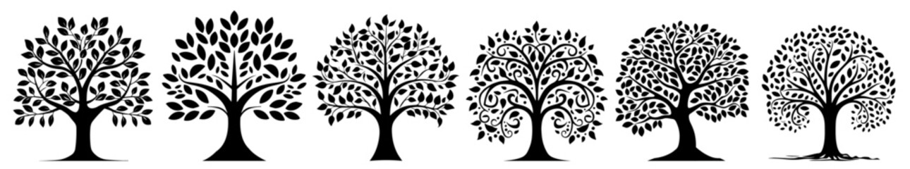 elegant tree of life designs with intricate leaves