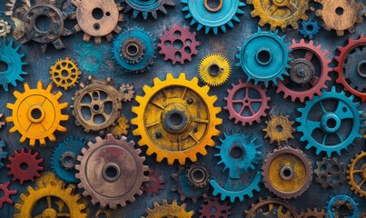 Abstract Representation of Business Success with Gears