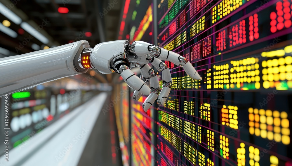Poster Robotic Hand Interacting with a Multicolored Data Display