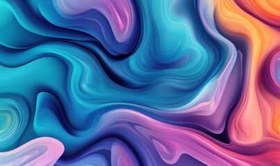 Abstract Liquid Texture with Vibrant Hues