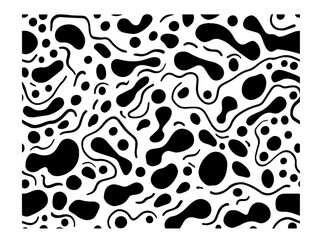 Fototapeta premium flowing organic shapes in black and white