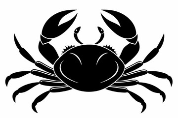 Crab icon vector. crab silhouette isolated. Vector illustration